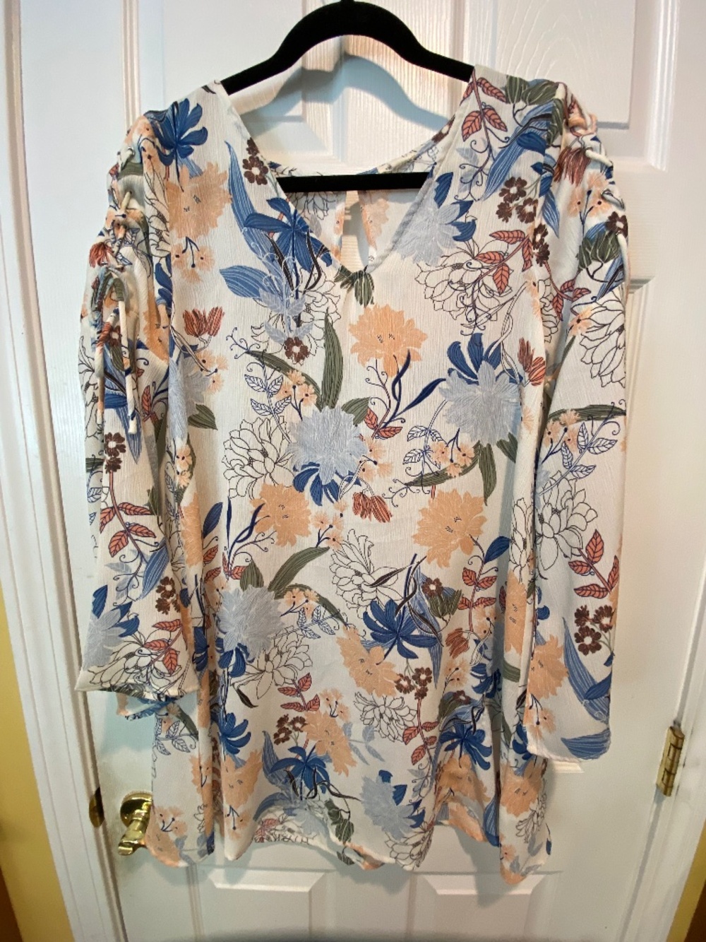 En Crème S Floral Tunic
